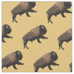 Galloping Bison Fabric