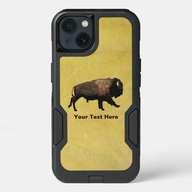 Galloping Bison Otterbox iPhone Case (Back)
