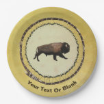 Galloping Bison Paper Plates