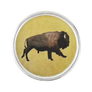 Galloping Bison Pin