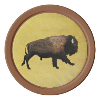 Galloping Bison Poker Chips Set