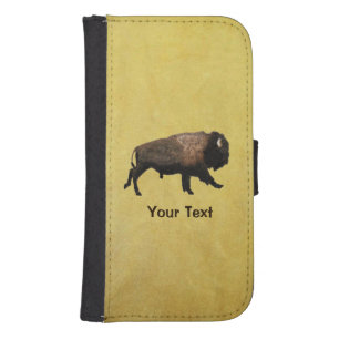 Galloping Bison Galaxy S4 Wallet Case