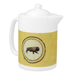 Galloping Bison Teapot