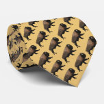 Galloping Bison Tie at Zazzle