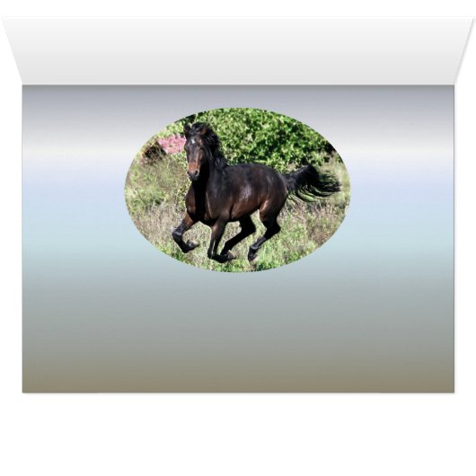 Galloping Chestnut Horse (Inside Horizontal (Bottom))