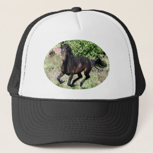 Galloping Chestnut Horse Trucker Hat