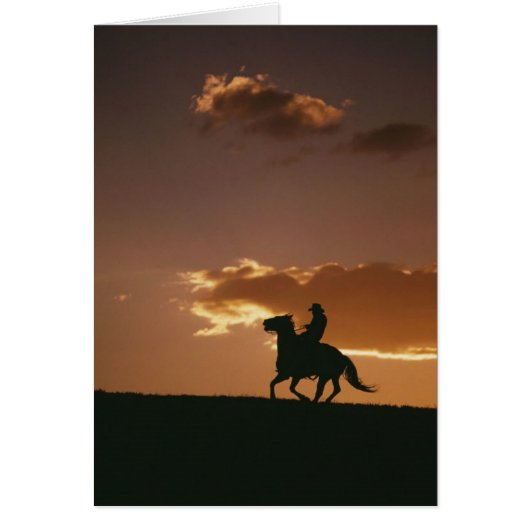 Galloping Cowboy Silhouette (Front)