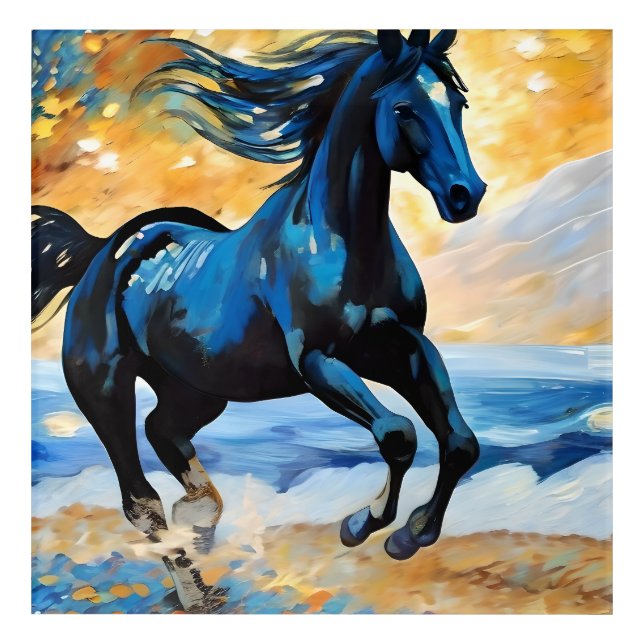 Galloping Horse Acrylic Print (Front)