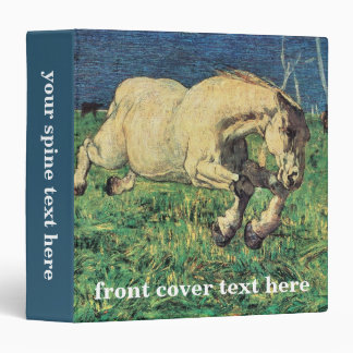 Galloping Horse by Giovanni Segantini, Vintage Art Binder