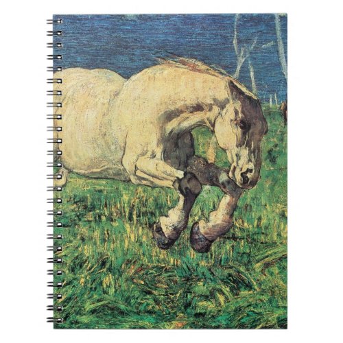 Galloping Horse by Giovanni Segantini Vintage Art Notebook