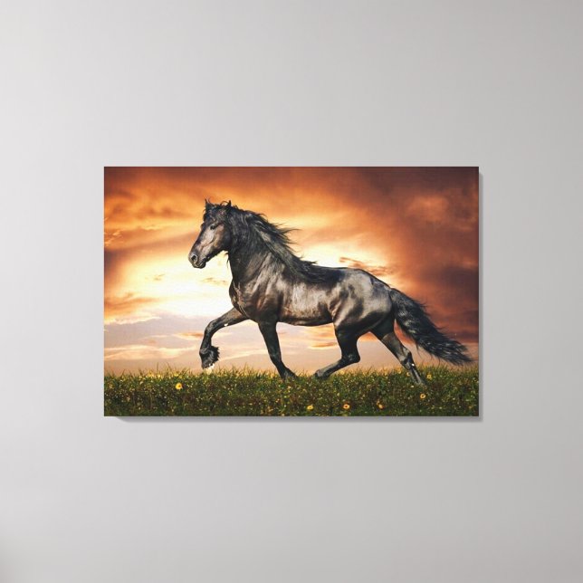 galloping horse canvas print (Front)