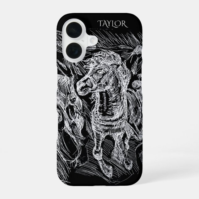 Galloping Horse – Edvard Munch Personalized  Iphone Case (Back)
