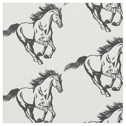 Galloping Horse Fabric