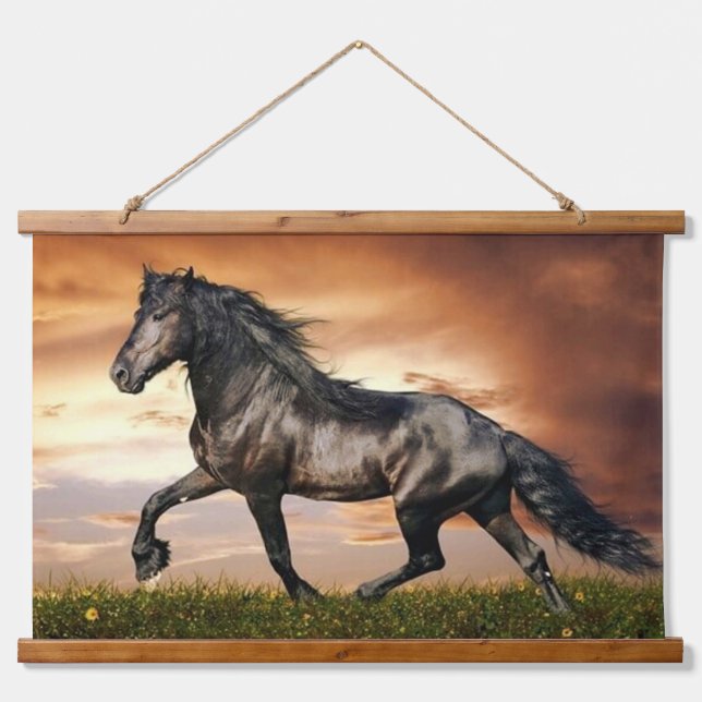 galloping horse hanging tapestry (Front)