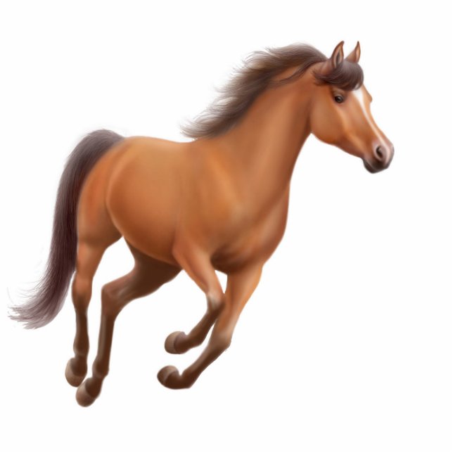 Galloping Horse Holiday Ornament Statuette (Front)