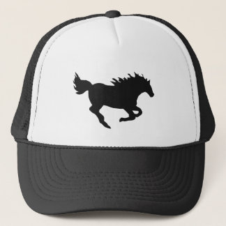 Galloping Horse Silhouette Trucker Hat