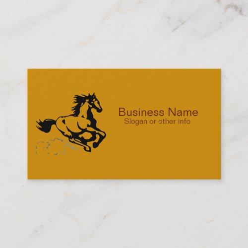 Galloping Horse Wild and Free Business Card