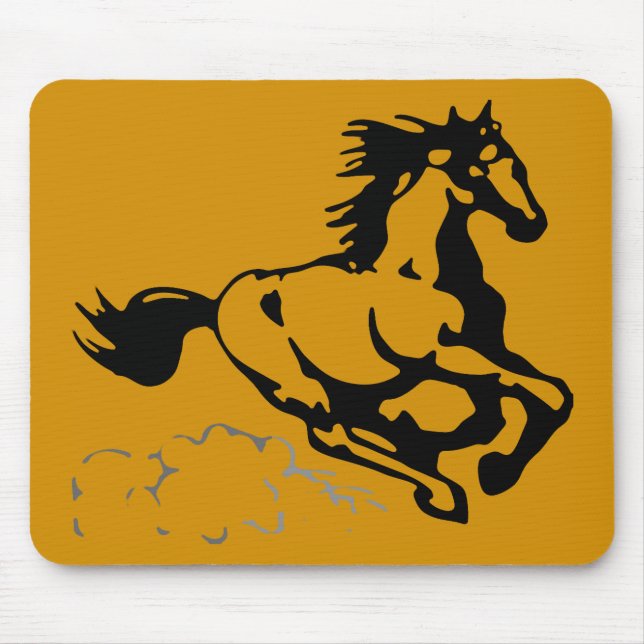 Galloping Horse Wild and Free Mouse Pad (Front)