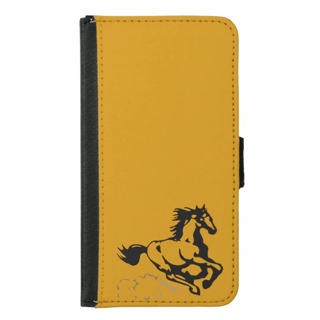 Galloping Horse Wild and Free Samsung Galaxy Wallet Case (Front)