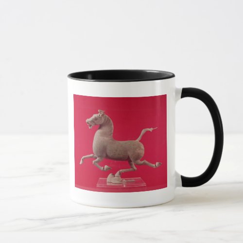 Galloping horse with one Hoof Resting on a Mug