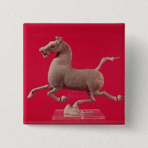 Galloping horse with one Hoof Resting on a Pinback Button