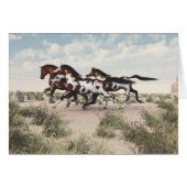 Galloping Horses Card (Front Horizontal)