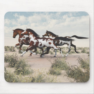 Galloping Horses Mouse pad