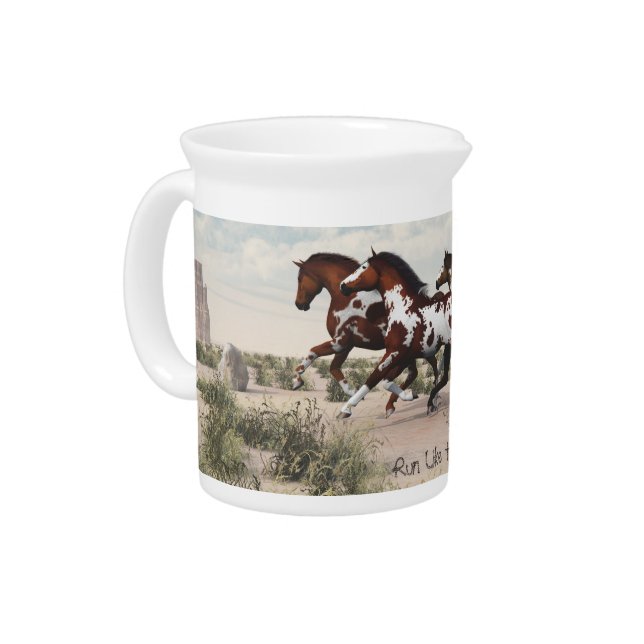 Galloping Horses Pitcher (Left)