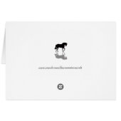 Galloping Horses Sunset Note Card (Back Horizontal)