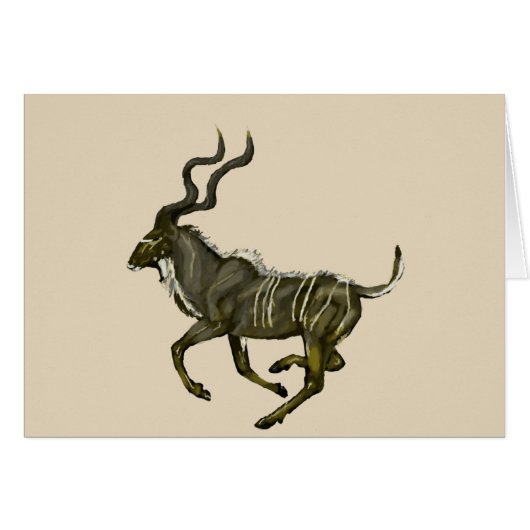 Galloping kudu cards (Front Horizontal)