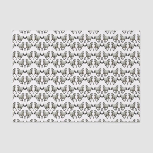 Galloping Leopard Appaloosa Horse Tissue Paper (Front)