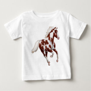 Galloping Paint Horse Infant T-Shirt