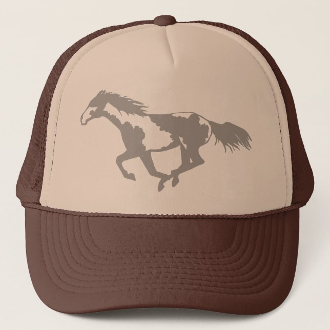 Galloping Paint Horse Trucker Hat (Front)