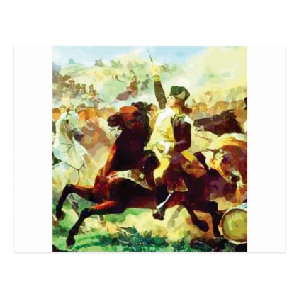 Galloping Patriot Postcard