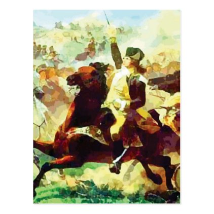 Galloping Patriot Postcard