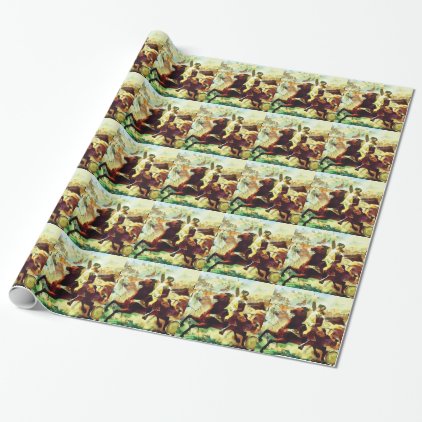 Galloping Patriot Wrapping Paper