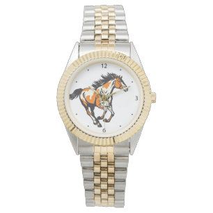 Galloping pinto Horse Watch