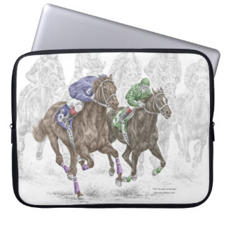 Galloping Race Horses Laptop Sleeve