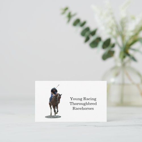 Galloping Thoroughbred Horse Business Card