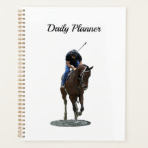 Galloping Thoroughbred Horse Daily Planner