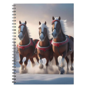 Galloping Through the Snow: Santa’s Magical Horses Notebook