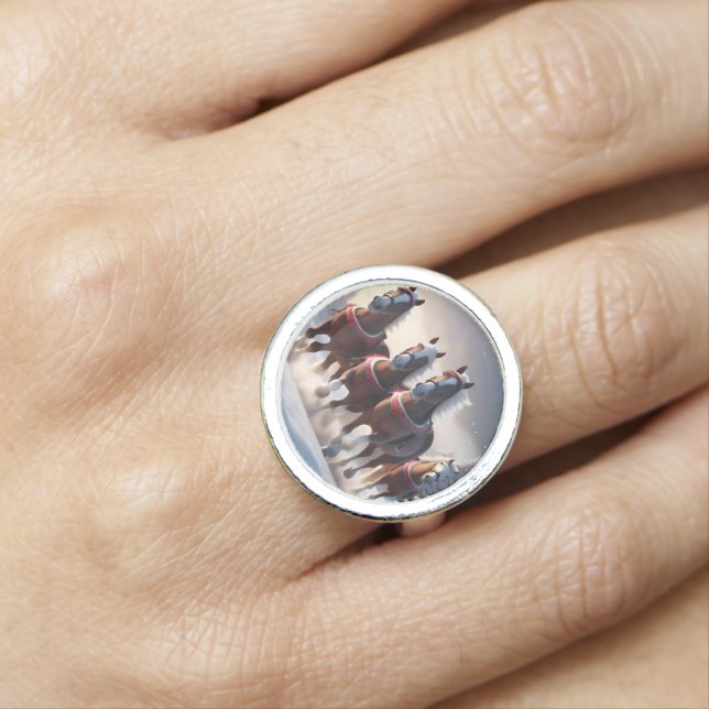 Galloping Through the Snow: Santa’s Magical Horses Ring (In Situ)