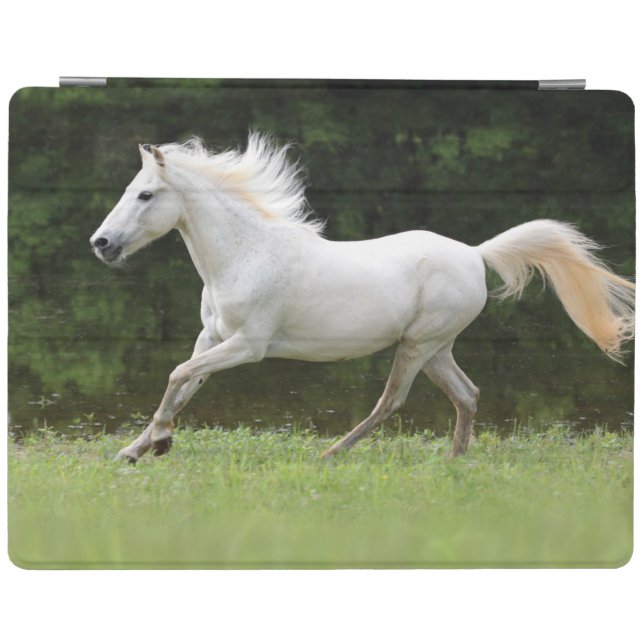 Galloping White Horse iPad Smart Cover (Horizontal)