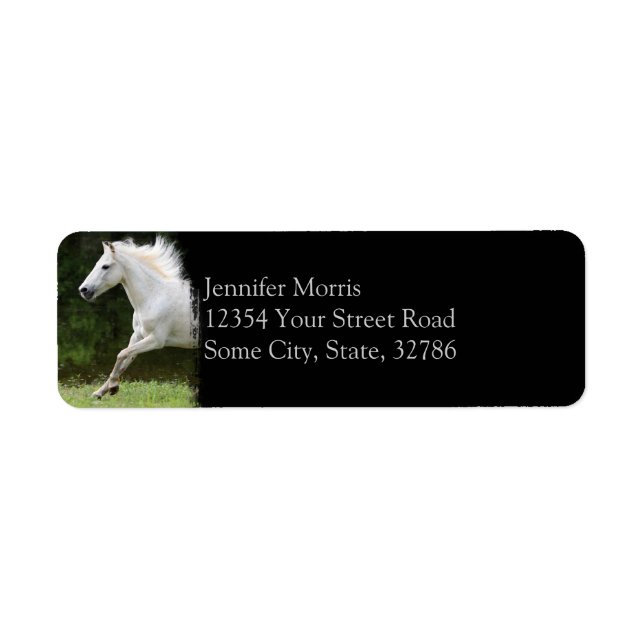 Galloping White Horse Label (Front)