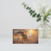 Galloping Wild Horses Business Card (Standing Front)