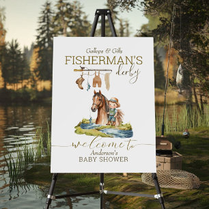 Gallops And Gills Fisherman's Derby Baby Shower Foam Board