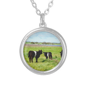 Galloway Cow Country, Silver Plated Necklace