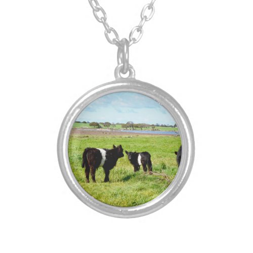 Galloway Cow Country Silver Plated Necklace