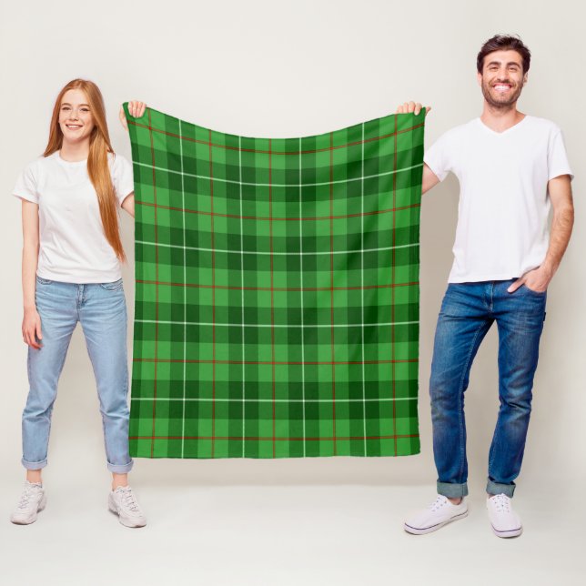 Galloway District Plaid Fleece Blanket (In Situ)