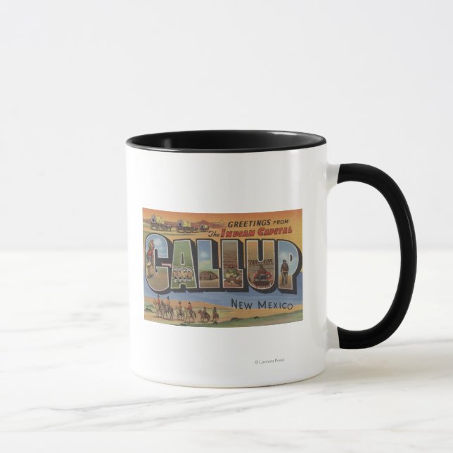 Gallup, New Mexico - Large Letter Scenes 2 Mug (Right)